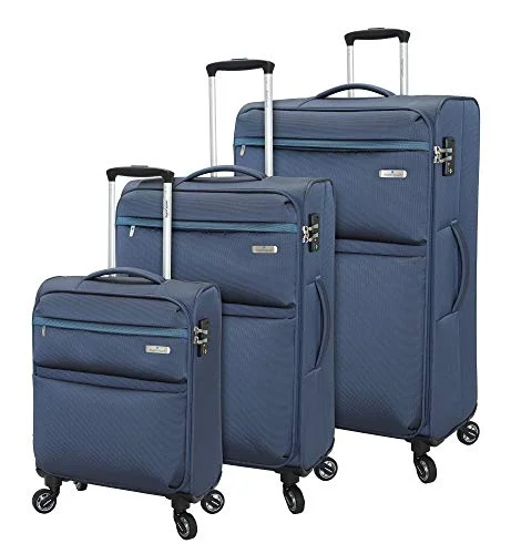 Expandable packing cubes sets in various sizes for organized suitcase packingRegent Square Travel - Luggage Set With Spinner Goodyear Wheels - Built-In TSA Lock - Set of 3 Pieces - Soft Case - Night Blue Expandable packing cubes sets in various sizes for organized suitcase packingRegent Square Travel - Luggage Set With Spinner Goodyear Wheels - Built-In TSA Lock - Set of 3 Pieces - Soft Case - Night Blue