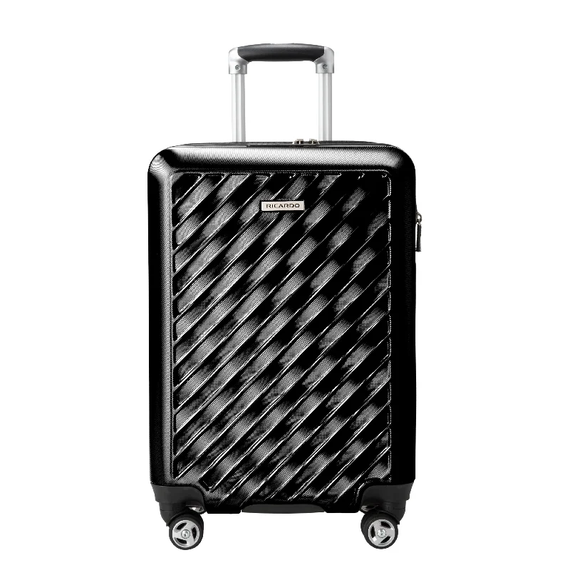 Earplugs and eye masks set for a good sleep during long - haul flightsRicardo Beverly Hills Melrose Hardside Expandable Luggage, 20" Carry On