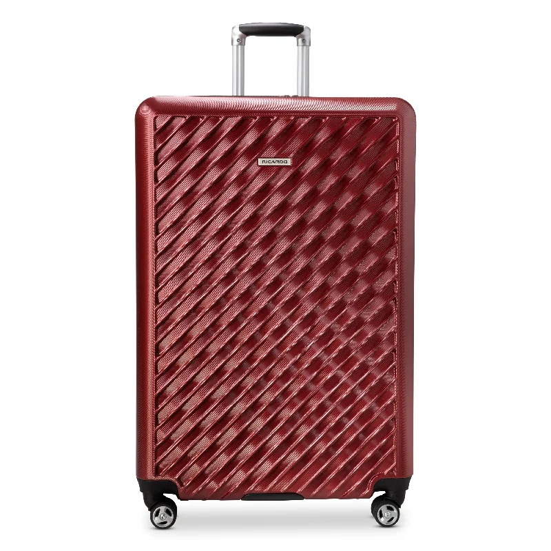 Lightweight luggage tags with personalized names and contact info for easy identificationRicardo Beverly Hills Melrose Hardside Expandable Luggage, 29" Check In