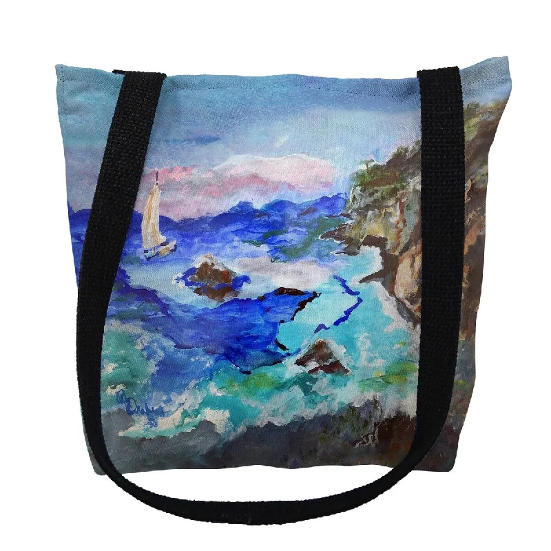 Magnetic luggage labels that can be easily changed or removedSailing the Cliffs Small Tote Bag 13x13 Magnetic luggage labels that can be easily changed or removedSailing the Cliffs Small Tote Bag 13x13