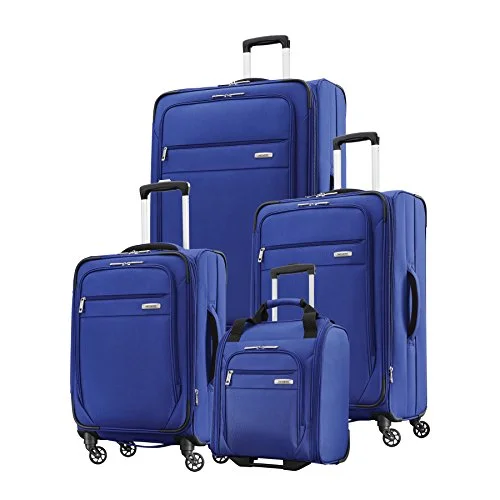 Luggage trolley organizers to hold small items like keys and phonesSamsonite Advena 4-Piece Set (Underseater, 20", 25", 29" Spinners) (Cobalt Blue)