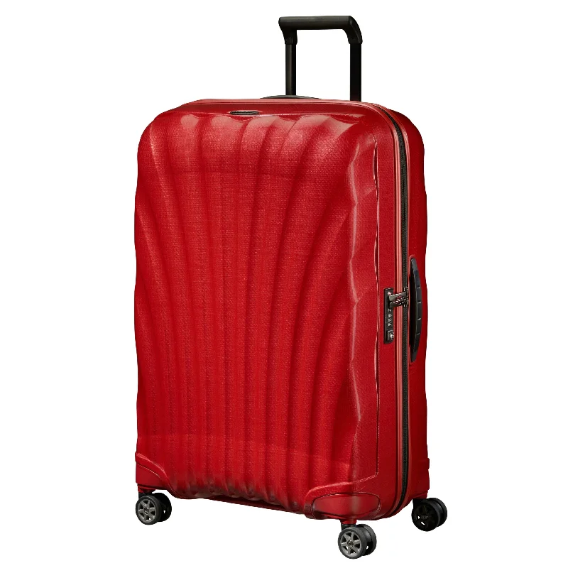 Luggage straps with buckle closures to secure overstuffed bagsSamsonite Black Label C-Lite Large Spinner Chili Red Luggage straps with buckle closures to secure overstuffed bagsSamsonite Black Label C-Lite Large Spinner Chili Red