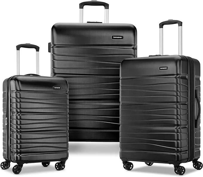 TSA-approved combination locks for luggage security during international travelSamsonite Evolve SE Hardside Expandable Luggage with Double Spinner Wheels, Bass Black, 3PC Set (CO/M/L) TSA-approved combination locks for luggage security during international travelSamsonite Evolve SE Hardside Expandable Luggage with Double Spinner Wheels, Bass Black, 3PC Set (CO/M/L)