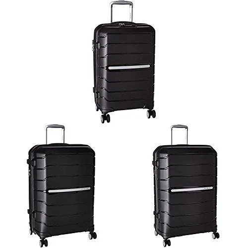 Earplugs and eye masks set for a good sleep during long - haul flightsSamsonite Freeform Hardside Three-Piece Spinner Set (21"/24"/28"), Black