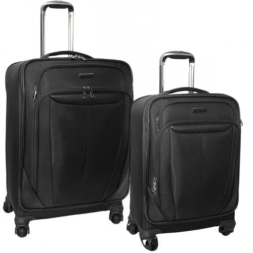 Hanging toiletry bags with multiple compartments for bathroom essentialsSilhouette Sphere 2 Piece Spinner Set Full