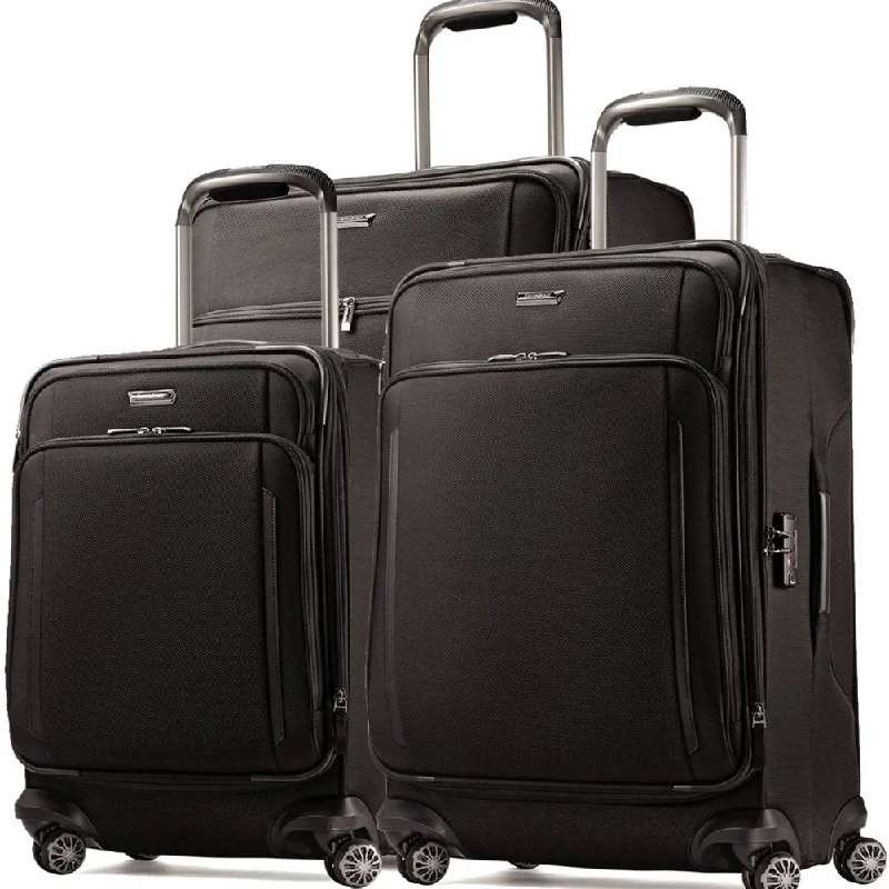 Travel document holders with multiple slots for passports and ticketsSilhouette XV 3 Piece 21 25 29 Spinner Set