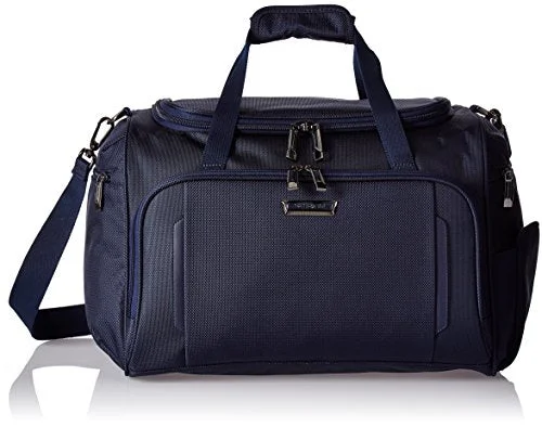 Leather luggage handles for a comfortable and stylish gripSamsonite Silhouette Xv Softside Boarding Bag, Twilight Blue Leather luggage handles for a comfortable and stylish gripSamsonite Silhouette Xv Softside Boarding Bag, Twilight Blue