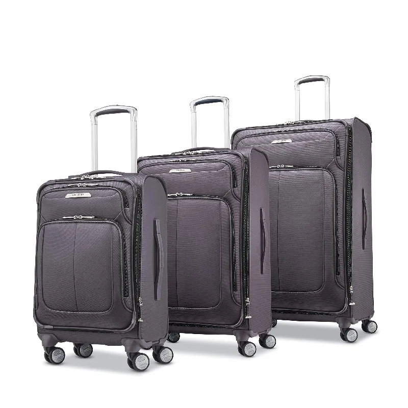 Travel backpack rain covers made of durable nylon materialSoLyte DLX 3 Piece Set (20"/24"/28") Spinner Luggage Sets