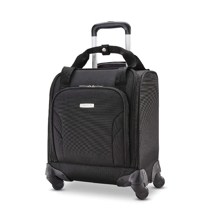 Luggage trolley organizers to hold small items like keys and phonesSamsonite Spinner Underseater with USB Port