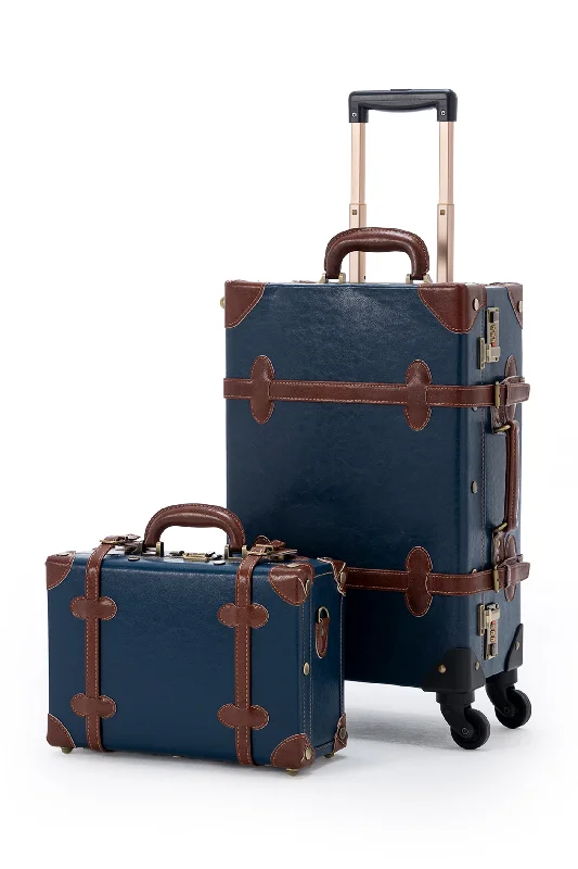 Magnetic luggage labels that can be easily changed or removedSarahFace 2 Pieces Luggage Set - Navy Blue's Magnetic luggage labels that can be easily changed or removedSarahFace 2 Pieces Luggage Set - Navy Blue's