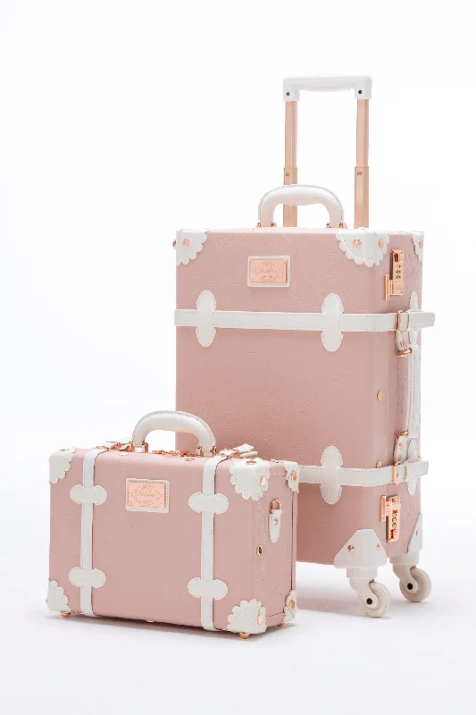 Lightweight luggage tags with personalized names and contact info for easy identificationSarahFace 2 Pieces Luggage Set - Embossed Pink's Lightweight luggage tags with personalized names and contact info for easy identificationSarahFace 2 Pieces Luggage Set - Embossed Pink's