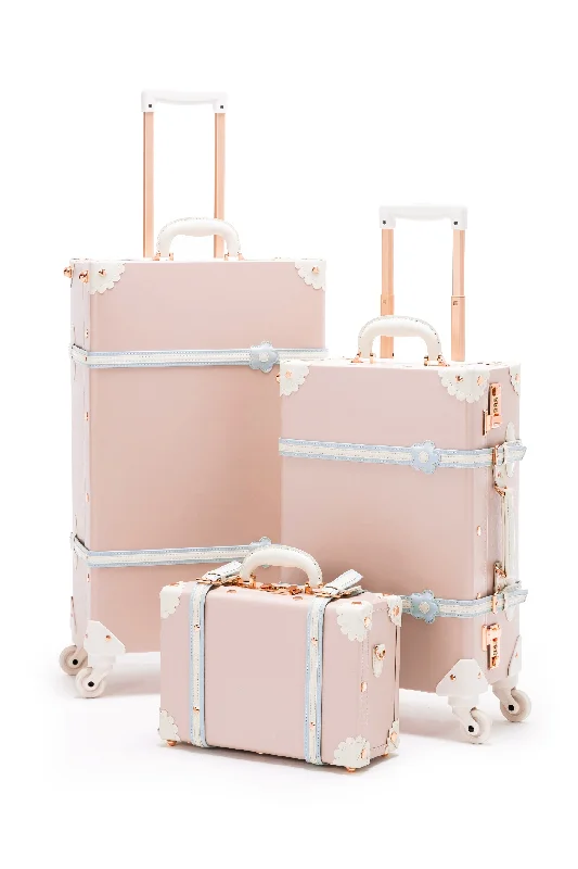 Luggage trolley organizers to hold small items like keys and phonesSarahFace 3 Pieces Luggage Set - Cherry Pink Luggage trolley organizers to hold small items like keys and phonesSarahFace 3 Pieces Luggage Set - Cherry Pink
