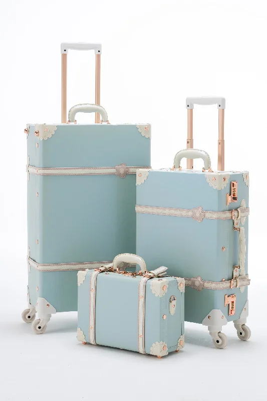 Travel backpack rain covers made of durable nylon materialSarahFace 3 Pieces Luggage Sets - Sky Blue's Travel backpack rain covers made of durable nylon materialSarahFace 3 Pieces Luggage Sets - Sky Blue's