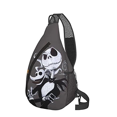 Waterproof luggage covers for protection against rain on outdoor tripsSling Bag Ja&ck The Pu&mp&kin K&ing Multipurpose Travel Hiking Chest Bag Daypack Anti Theft Backpack Men Women Crossbody Shoulder Bag