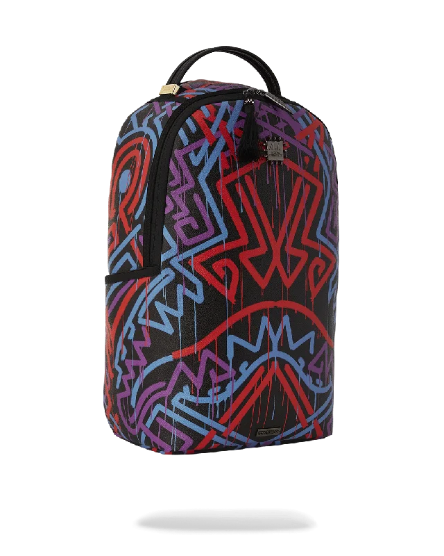 Compression packing bags to save space in travel backpacksSprayground DLXSV Backpack (AI Tribal Pattern)