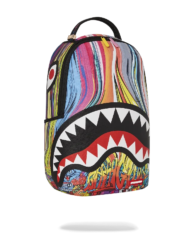 Leather luggage handles for a comfortable and stylish gripSprayground DLXSV Backpack (Melt Graf) Leather luggage handles for a comfortable and stylish gripSprayground DLXSV Backpack (Melt Graf)