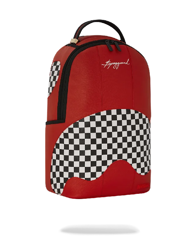 Lightweight luggage tags with personalized names and contact info for easy identificationSprayground DLXSV Backpack (Rogue Racer)