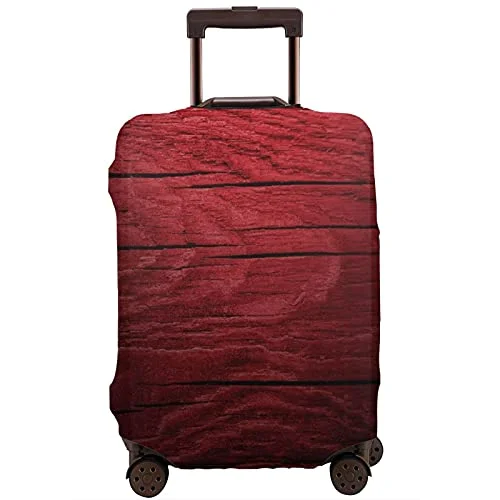 Travel Luggage Cover,Maroon,Wooden Planks Timber Board Ancient Tre,Washable Elastic Durable , With Concealed Zipper Suitcase Protector Fits For 29-32 Inch -XL. Travel Luggage Cover,Maroon,Wooden Planks Timber Board Ancient Tre,Washable Elastic Durable , With Concealed Zipper Suitcase Protector Fits For 29-32 Inch -XL.