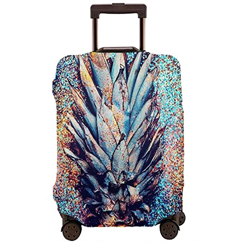 Travel Luggage Cover,Pineapple Shine Fashion Minimalism Style,Washable Elastic Durable , With Concealed Zipper Suitcase Protector Fits For 25-28 Inch -L. Travel Luggage Cover,Pineapple Shine Fashion Minimalism Style,Washable Elastic Durable , With Concealed Zipper Suitcase Protector Fits For 25-28 Inch -L.