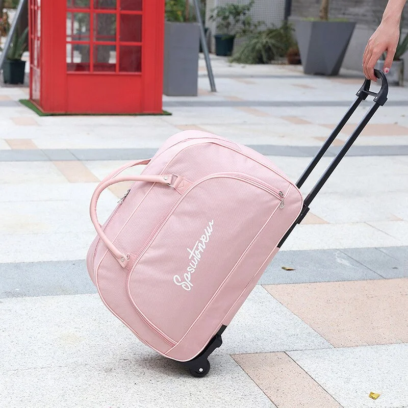 Expandable packing cubes sets in various sizes for organized suitcase packingTravel Suitcase Trolley Bag with Wheels Large Capacity Luggage Bags