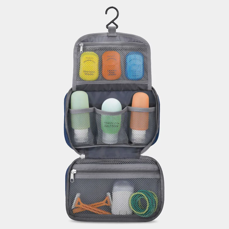 Lightweight luggage tags with personalized names and contact info for easy identificationTravelon Compact Hanging Toiletry Bag 42981