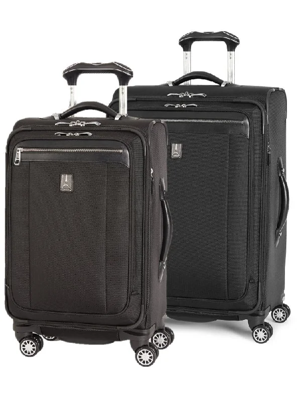 Compression packing bags to save space in travel backpacksTravelpro Platinum Magna 2 2-Piece Express Spinner Suiter Luggage Set: 25" and 21" (Black)