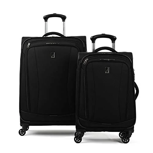 Luggage scales with digital display for accurate weight measurement at homeTravelpro TourGo 20" and 25" Softside Spinner Luggage Set, Black