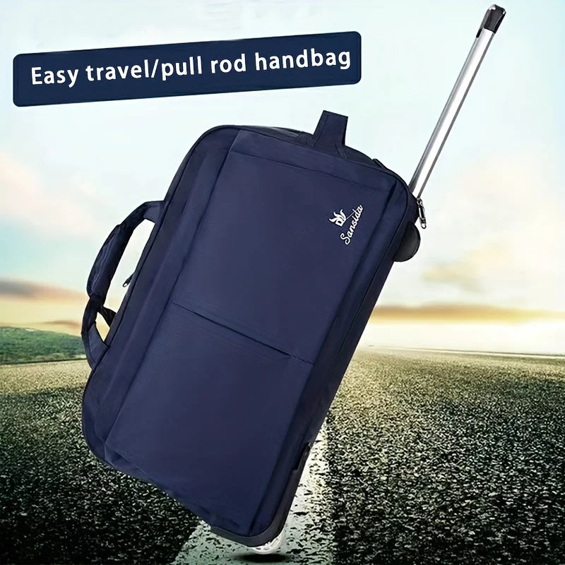 Travel backpack rain covers made of durable nylon materialTrolley Bag, Travel Portable Large Capacity Luggage Bag, Folding Boarding Short-distance Travel Bag