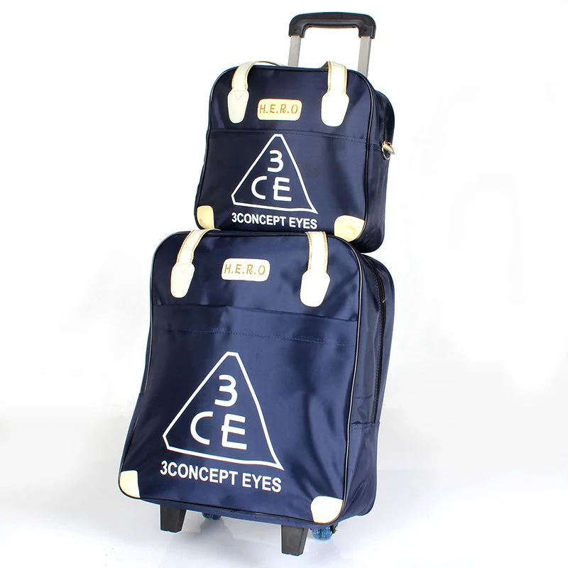 Dark Blue Triangle Diagram Set One-Way Wheel