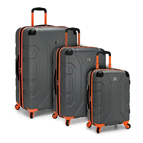 Expandable packing cubes sets in various sizes for organized suitcase packingU.S. Traveler Sky High 3-Piece Hardside Spinner Set, Grey