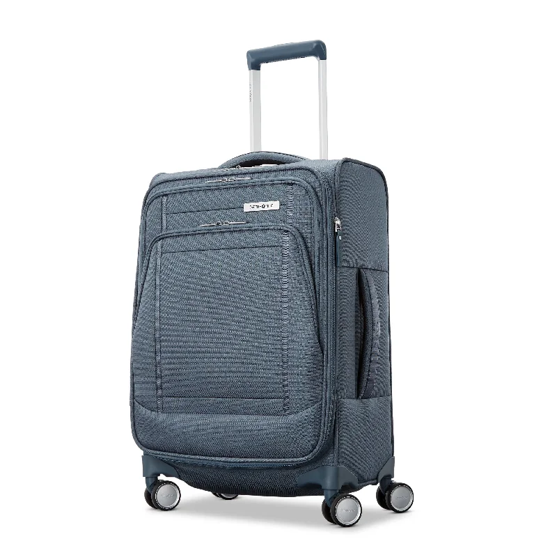 Leather luggage handles for a comfortable and stylish gripUpLIFT Softside Carry-On Spinner Leather luggage handles for a comfortable and stylish gripUpLIFT Softside Carry-On Spinner