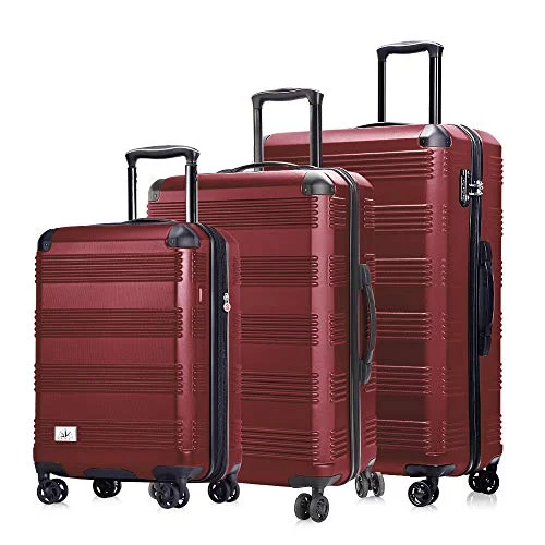 Travel document holders with multiple slots for passports and ticketsVerdi Luggage Set 3 Piece - Lightweight with USB Port Hardside Carry On Suitcase - Includes Expandable 20 Inch Carry on, 24In/TSA-Approved Lock 28In Checked Bag with 8-Wheel Rolling Spinner