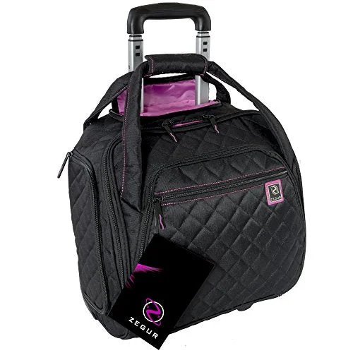 Travel garment hangers that are foldable for easy packingZegur Quilted Rolling Underseat Carry-On Luggage - Wheeled Travel Tote Bag