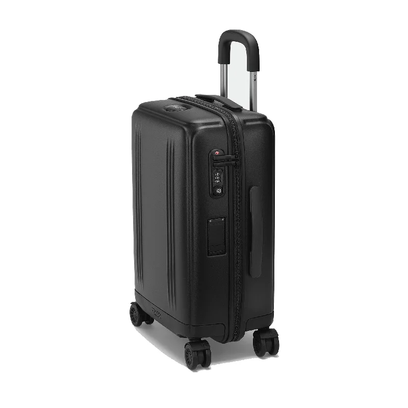 Magnetic luggage labels that can be easily changed or removedEdge Lightweight Polycarbonate Travel Case International Carry On