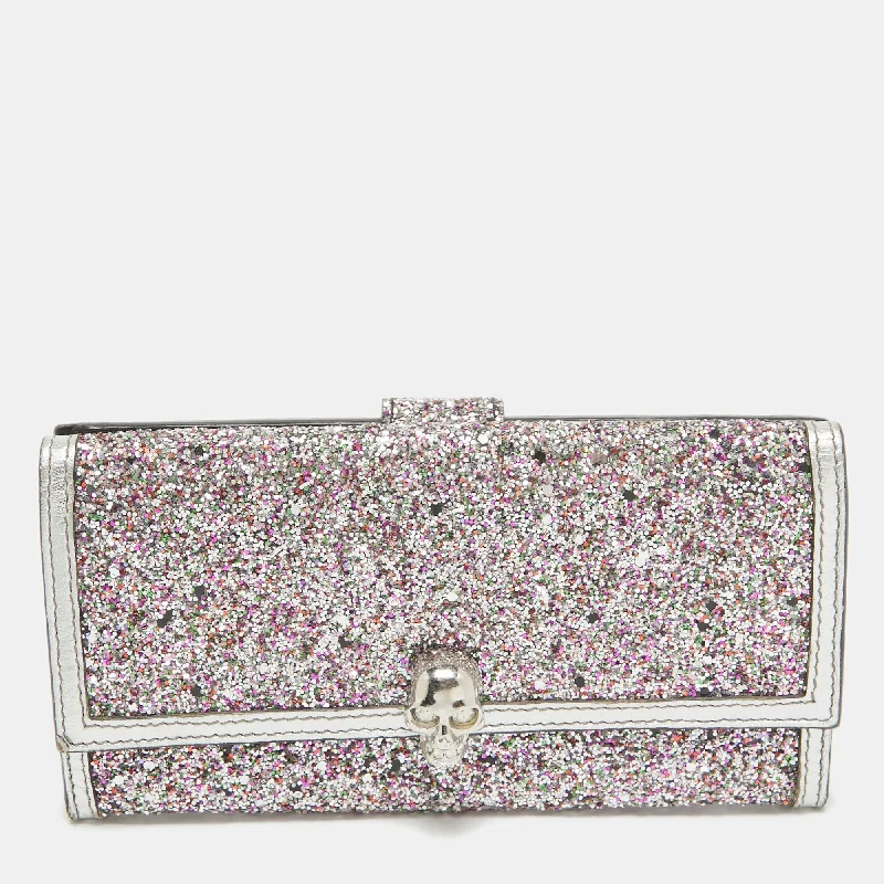 Stainless steel money clips for durabilityAlexander Mcqueen Silver Glitter And Leather Skull Continental Wallet Stainless steel money clips for durabilityAlexander Mcqueen Silver Glitter And Leather Skull Continental Wallet