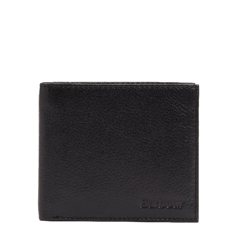 Personalized engraved money clips for menBarbour Colwell Leather Billfold Wallet Black/Classic