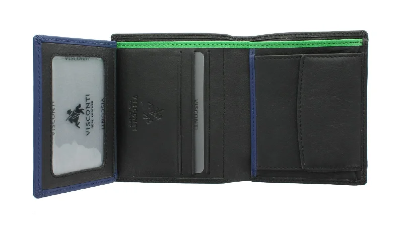 Slim money clips for minimalist walletsVisconti BOND Collection DR NO Compact Gents Leather Wallet BD22