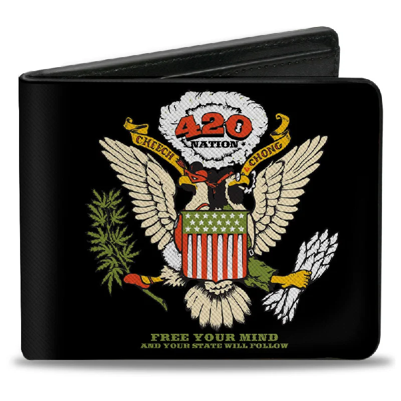 Best money clips for cash and cardsBi-Fold Wallet - Cheech and Chong 420 Nation Coat of Arms Black Best money clips for cash and cardsBi-Fold Wallet - Cheech and Chong 420 Nation Coat of Arms Black
