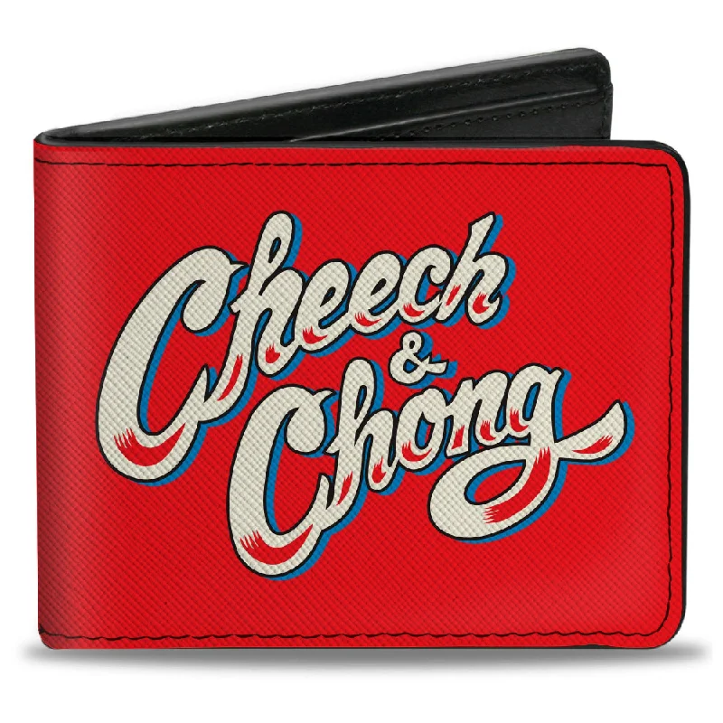 Personalized engraved money clips for menBi-Fold Wallet - CHEECH & CHONG Title Logo + Bud Leaf Red/Blue/White Personalized engraved money clips for menBi-Fold Wallet - CHEECH & CHONG Title Logo + Bud Leaf Red/Blue/White