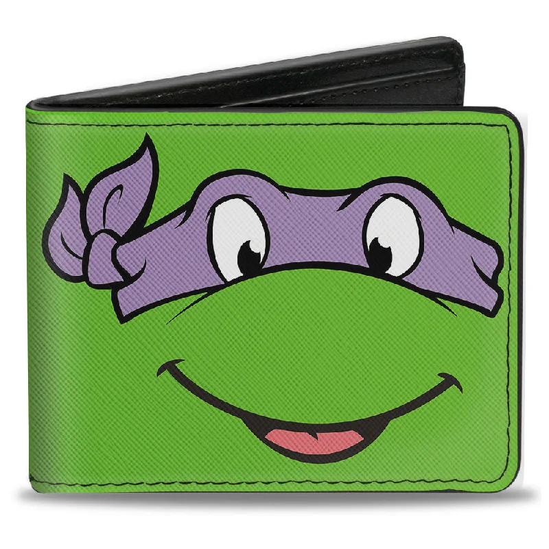 Lightweight money clips for travelBi-Fold Wallet - Classic TMNT Donatello Face CLOSE-UP Green Purple Lightweight money clips for travelBi-Fold Wallet - Classic TMNT Donatello Face CLOSE-UP Green Purple