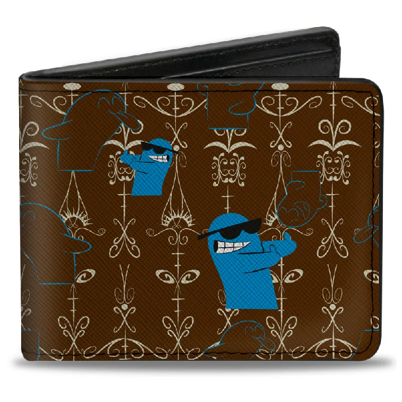 Money clips with magnetic closureBi-Fold Wallet - Foster's Home for Imaginary Friends Bloo Poses Black/White Money clips with magnetic closureBi-Fold Wallet - Foster's Home for Imaginary Friends Bloo Poses Black/White
