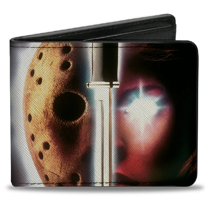 Money clips for women with sleek designsBi-Fold Wallet - Friday the 13th PART VII THE NEW BLOOD Movie Poster and Title Logo