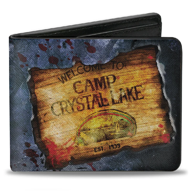 How to clean and maintain metal money clipsBi-Fold Wallet - Friday the 13th WELCOME TO CAMP CRYSTAL LAKE Sign Trees Grays Blood Splatter How to clean and maintain metal money clipsBi-Fold Wallet - Friday the 13th WELCOME TO CAMP CRYSTAL LAKE Sign Trees Grays Blood Splatter