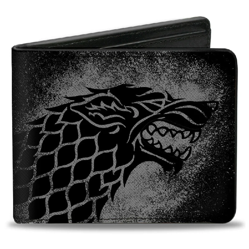 Money clips with RFID protectionBi-Fold Wallet - Game of Thrones House Stark Sigil + WINTER IS COMING STARK Black/Red