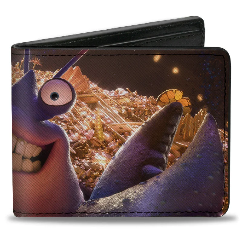 Personalized engraved money clips for menBi-Fold Wallet - Moana Tamatoa Smiling Face Treasure Pose