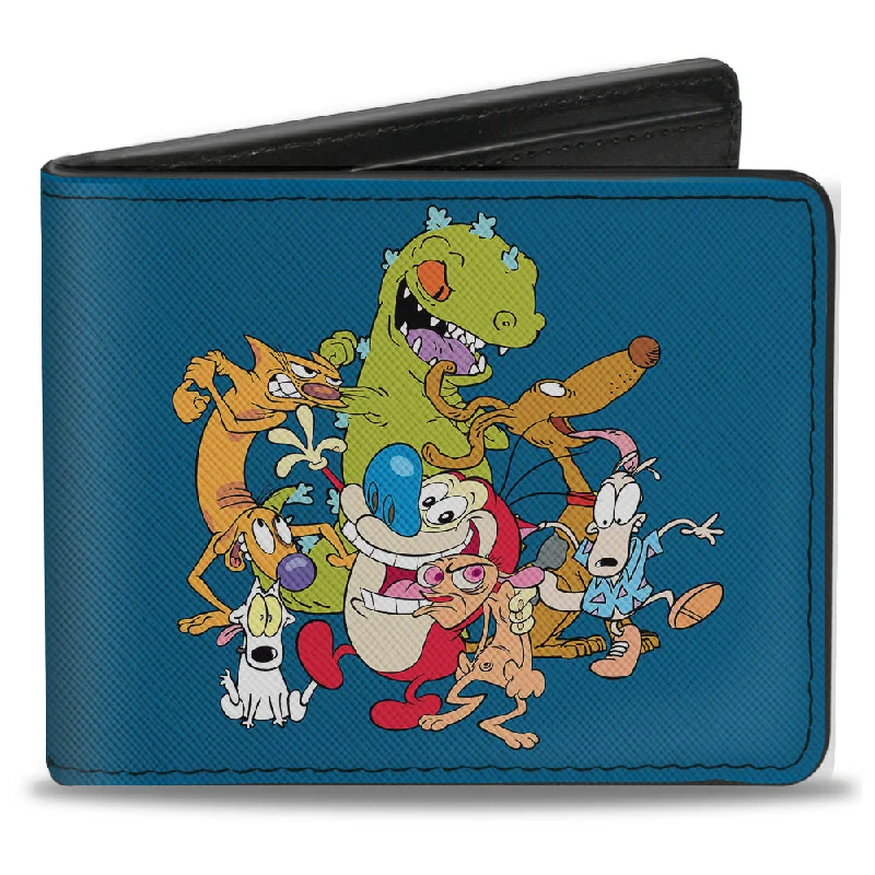 How to clean and maintain metal money clipsBi-Fold Wallet - Nick 90's Rewind 7-Character Group Pose Turquoise