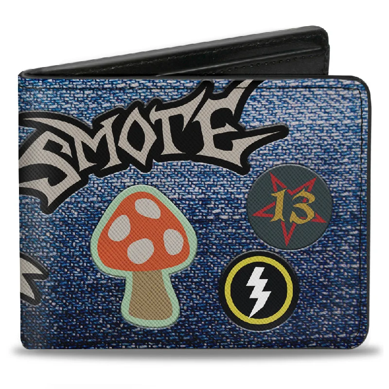 Luxury leather money clips with card slotsBi-Fold Wallet - Onward Barley's Vest 8-Patches Denim Multi Color Luxury leather money clips with card slotsBi-Fold Wallet - Onward Barley's Vest 8-Patches Denim Multi Color