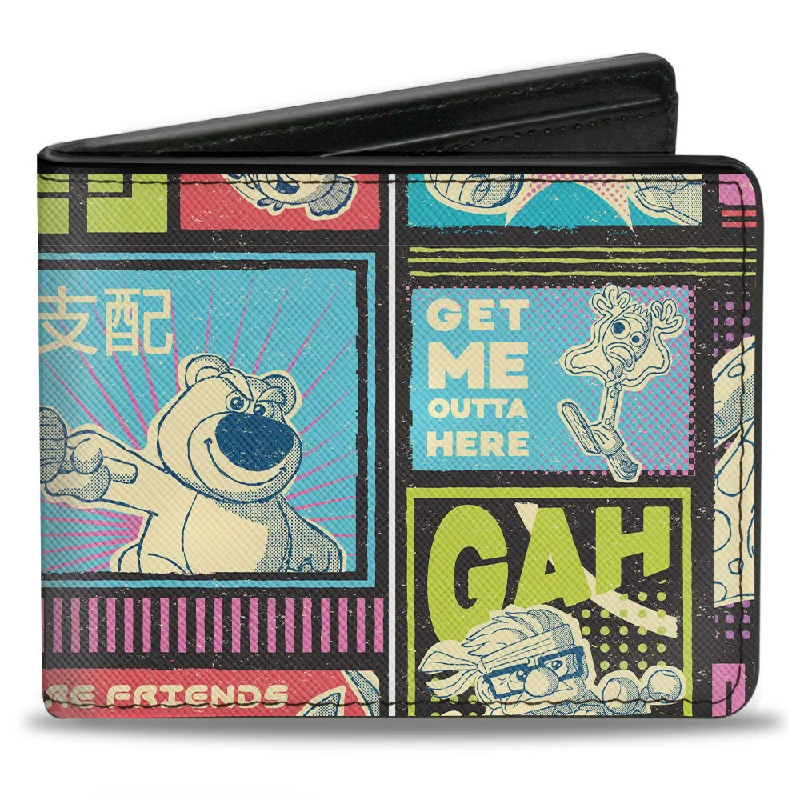 Money clips vs traditional walletsBi-Fold Wallet - Pixar Movie Mashup Character Scene Blocks Black Multi Color Money clips vs traditional walletsBi-Fold Wallet - Pixar Movie Mashup Character Scene Blocks Black Multi Color