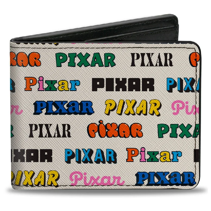 How to choose the right money clipBi-Fold Wallet - PIXAR Typography Collage White Multi Color
