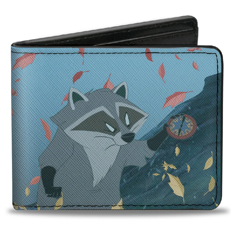 Best money clips for cash and cardsBi-Fold Wallet - Pocahontas Meeko Compass Pose Leaves Blues Reds Yellows Best money clips for cash and cardsBi-Fold Wallet - Pocahontas Meeko Compass Pose Leaves Blues Reds Yellows
